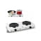 2000W Double Electric Burner Hot Plate Portable Dual Cooking Stove with Adjustable Temperature