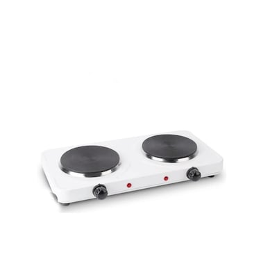 2000W Double Electric Burner Hot Plate Portable Dual Cooking Stove with Adjustable Temperature