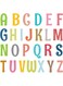 BPA&reg; Uppercase Alphabet ABC Letter Kids Wall Decals Wall Stickers Peel and Stick Removable Wall Stickers for Kids Nursery Bedroom Living Room