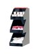 Mind Reader Acrylic 3-Tier Coffee / Tea Condiment Organizer, Black