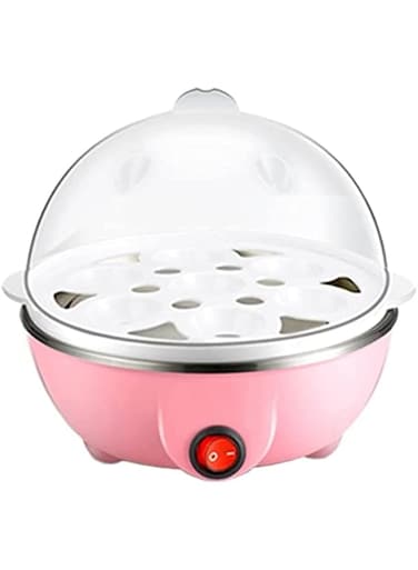 HITIMI Stainless Steel Electric Boiled Egg Cooker (Pink)