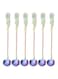 Mirror Finish Stainless Steel Iced Tea Spoons Set Multicolour 17.4cm