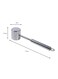 Stainless Steel Long Handle Meat Hammer Silver 27x5.5x5cm