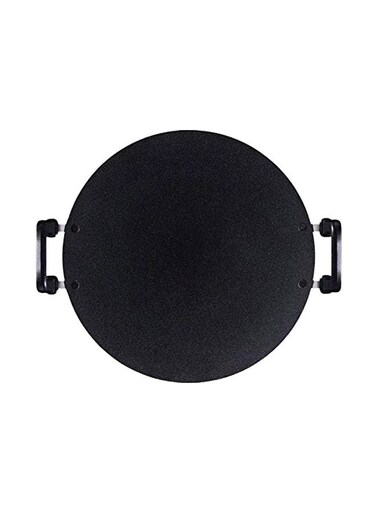 Dual Handle Tortilla Pan Tawa Griddle Black 15inch