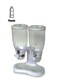 Double Cereal Dispenser White 13.5x7.5x16.3inch