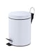 Vague Stainless Steel Pedal Bin, 12 Litre Capacity, Off White