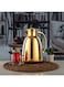 Almarjan Vacuum Flask Metal Body with Glass Liner 1L Matt Silver &amp; Gold (RPA-100-MSG)