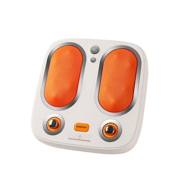 Cordless Heated Foot Massager - 3 Modes, 2500mAh, USB-C, White
