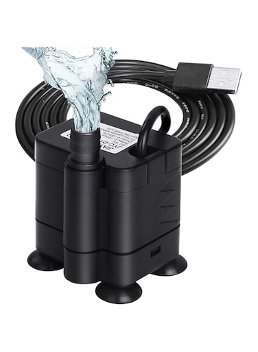 SYOSI Submersible Water Pump, Upgrade Bottom Suction Pump, 150L/H USB Water Pump for Aquarium, Fish Tank, Statuary and Hydroponics for Fountain Aquarium Pond Garden DC 5V