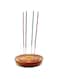 Sogra Teak Wooden Handicraft Bowl Shape Wet dhoop batti Stand   Incense/agarbatti Stick Holder   Bowl (Brown)