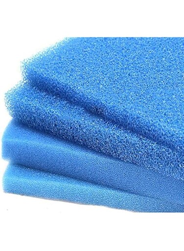 B&amp;K Aquarium Filter Sponge Open Cell Foam Sheet Bio Sponge Filter Media Pad HMF Fish Tank Sump Divider (Blue) 30x50x4cm
