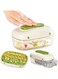 Ice Cube Trays 32 Grids Ice Trays for Freezer Easy Release BPA-free Cube Molds with Storage Bin (Green)