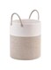 MISTHO Large Laundry Hamper, Tall Woven Rope Storage Basket for Blanket, Toys, Dirty Clothes in Living Room, Bathroom, Bedroom