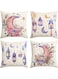 Ramadan Mubarak Pillow Covers, 18x18'' Moon Printing Throw Pillow Covers Double Sided, Eid Mubarak Throw Pillow Case Ramadan Decorations for Home Party Decoration, 4Pcs