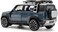 Land Rover Official Licensed 1:18 Scale Defender 110 Diecast Model Car &ndash; Zinc Alloy Metal SUV Collectible Toy with Opening Doors, Pull-Back Action, Realistic Sound &amp; Lights &ndash; (Blue)