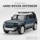 Land Rover Official Licensed 1:18 Scale Defender 110 Diecast Model Car &ndash; Zinc Alloy Metal SUV Collectible Toy with Opening Doors, Pull-Back Action, Realistic Sound &amp; Lights &ndash; (Blue)