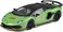Lamborghini Official Licensed Aventador SVJ 63 Roadster Die-Cast Model Car - 1:24 Scale Replica with Bull &amp; Shield Logo, Opening Doors, LED Lights &amp; Realistic Sound for Adults &amp; Kids (Green)