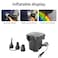 AL ARQAM Electric Air Pump for Inflatables - DC 12V High Pressure Portable Quick-Fill Pump with 3 Nozzles, Car Power Adapter for Air Mattress, Pool Floats, Camping, Boats, and Inflatable Toys
