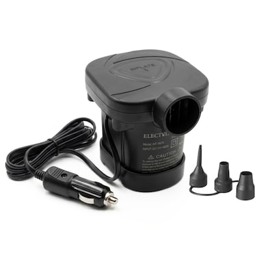 AL ARQAM Electric Air Pump for Inflatables - DC 12V High Pressure Portable Quick-Fill Pump with 3 Nozzles, Car Power Adapter for Air Mattress, Pool Floats, Camping, Boats, and Inflatable Toys