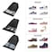 ALARQAM 12 Pcs Large Travel Storage Shoe Bag, Waterproof Shoe Bags for Gym Traveling, Shoe Pouch Organizer Non-Woven with Rope for Men and Women (Black)