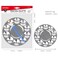 MOTARRO Round Painting Palette &amp; Brush Set (MP166-2) &ndash; 10-Grid Metal Mixing Tray &Oslash;168mm with 2 Brushes &ndash; Ideal for Watercolor, Acrylic &amp; Oil Paints &ndash; Artist Palette for Students &amp; Professionals