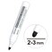 MOTARRO 2-Piece Whiteboard Marker Set with Eraser (MC040-1) - Black, 2-3mm Tip - Long-Lasting, Fast-Drying, Easy Erase - Ideal for Office &amp; School