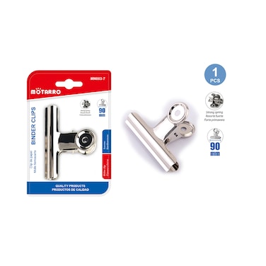 MOTARRO Binder Clips MN003-7, Heavy-Duty Metal Paper Clips for Office, School &amp; Home &ndash; Multi-Purpose Document Organizer, Durable &amp; Reusable