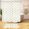 AL ARQAM Shower Curtain for Bathroom 178x183CM with 12 PCS Plastic Hooks