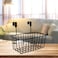 AL ARQAM Metal Multipurpose Cabinet Door Organizer, Under Shelf, Over Door Kitchen, Bathroom Cabinet Storage Basket Rack Holder Hanging Organizer- Black