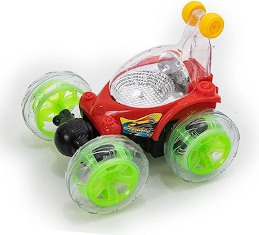 YALLABUYIT 360 Degree Remote Control  Plastic Rolling Tipping Stunt Car for Kids