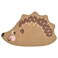 YALLABUYIT Rug, hedgehog shaped/brown, 94x150 cm