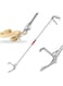 THE WHITE SHOP 75cm,Snake Tongs Collapsible Grabber, Stainless Steel Professional Outdoor Catch, Easy to Carry, Rattlesnake Grabber, Wide Serrated Jaw Handling Too Bend 75cm Folding with lock + snake