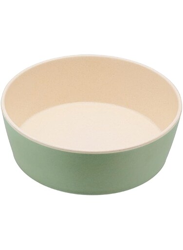 Beco Dog Bowl - Food and Water Bowl, Bamboo, Fresh Mint, (Small, 15cm Diameter)