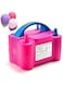 ECVV Electric Air Balloon Pump, Portable Inflator Dual Nozzle Machine Blower Buddy For Decoration Balloons Party Sport Gifts and Save Time Pink HT508