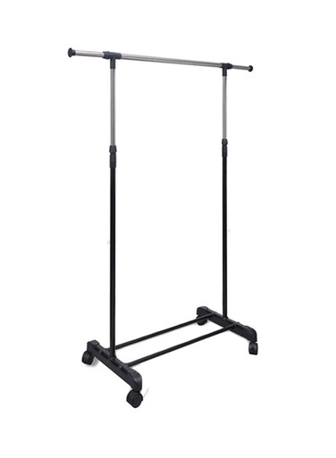 Rail Roll Cloth Rack Black/Silver
