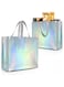 Reusable Shopping Bags, 6-Piece Set, Glossy Non-Woven Tote with Handles, Gift Bags for Wedding, Party