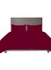 Smart Flat Bed Sheet Plain Cotton Bed Sheet with Pillow Covers (50x70cm) Maroon