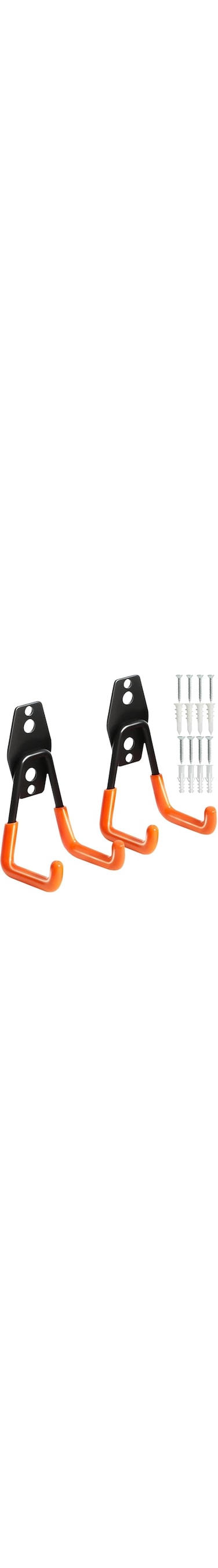 2 Pack Garage Storage Utility Hooks, Garage Storage Hooks for Ladder Extension Cord Tool Cable, Wall Mount Medium Utility U Hooks, Garage Hanger&amp;Organizer