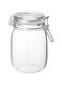 BS Case Ikeaa KORKEN Glass Jar with Airtight Seal, 1 Litre, Clear, Dishwasher Safe Jar