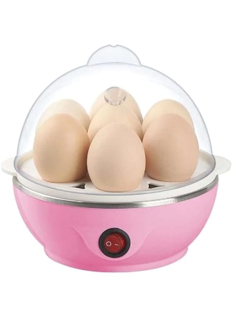 Dubai Gallery Multi-Functional Electric Eggs Boiler Steamer 350 W 45573 Pink/Clear