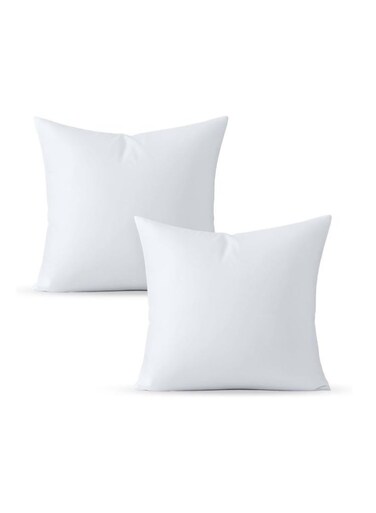 45x45cm Cushion Inner Pillow   Soft 144 TC Fabric   450g Fluffy Polyester Fiber Filling   500g Decorative Cushion Insert for Sofa, Bed, Couch &amp; Home Decor, Set of 2