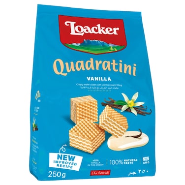 Loacker Quadratini Vanilla Wafers, 250g