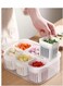 Grid Refrigerator Crisper Storage Containers Fridge Fresh Vegetable Fruit Boxes Drain Basket Kitchen Organizer Tools
