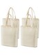 4 Pcs Reusable Large Canvas Tote Bags, Blank Multi-purpose Canvas Bags, Suitable for DIY Project, Grocery, Shopping.