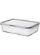 Food container with lid, rectangular/glass plastic3.1 l