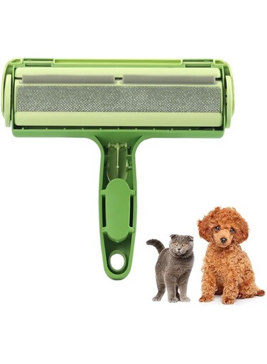 Joyzzz Pet Hair Remover Roller, Multi-Surface Fur Removal Tool, Reusable Cat and Dog Hair Remover with Comfortable Non-Slip Handle, Portable Pet Lint Roller for Furniture, Car Seat, Couch, Bedding