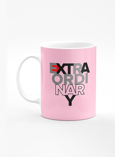 Designer Printed Coffee Mug with Heavy Duty Handle 11oz Ceramic Personalised Gift Mugs Cup [Microwave Safe &amp; Dishwasher Proof] - Extraordinary