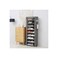 10-Shelf Shoe Organizer with Dust Cover, Holds 27 Pairs, Space-Saving Closet Rack for Doorways