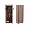 10-Shelf Shoe Organizer with Dust Cover, Holds 27 Pairs, Space-Saving Closet Rack for Doorways