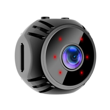 W8 Mini Camera HD 1080P Night Vision Battery Video Surveillance Wifi Smart Home Camera &ndash; Black